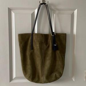 Loft leather tote bag